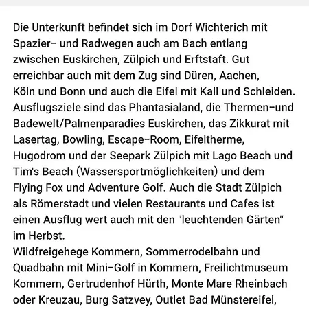 Private 1-2,5 -zimmer-wohnung Mit Terrasse * Zulpich