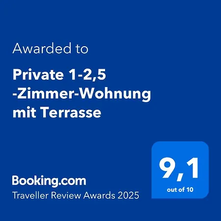 Private 1-2,5 -zimmer-wohnung Mit Terrasse Apartment *